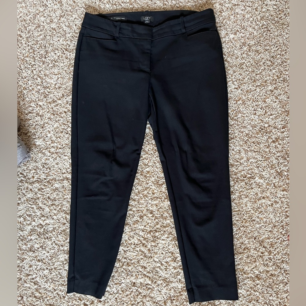 LOFT | BLACK WOMENS SLACKS | 8P CURVY